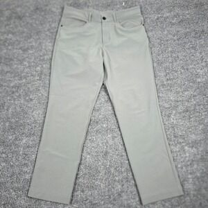 Panama Jack Mens Performance Pants Gray Stretch Golf Travel 34x30